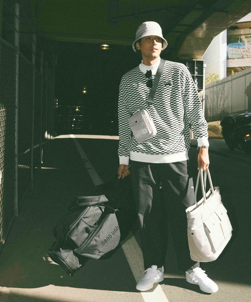 NANO universe(ナノユニバース)の「nano universe GOLF/ツイルサコッシュ(ショルダーバッグ・メンズ・グレー/ブラック・FREE)」の10枚目の写真