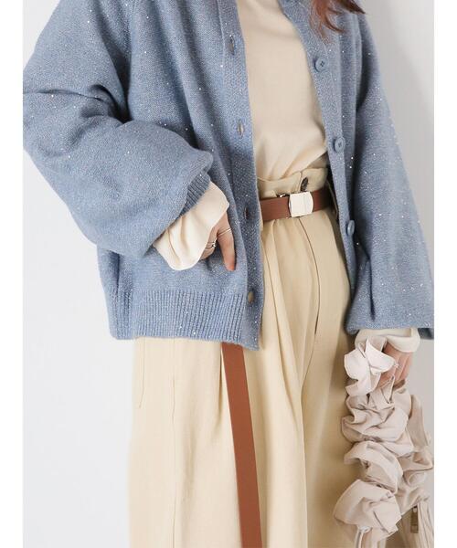 ehka sopo（エヘカソポ）の「エコレザーガチャベルト（ベルト・レディース・ブラウン/ブラック・F）」の2枚目の写真