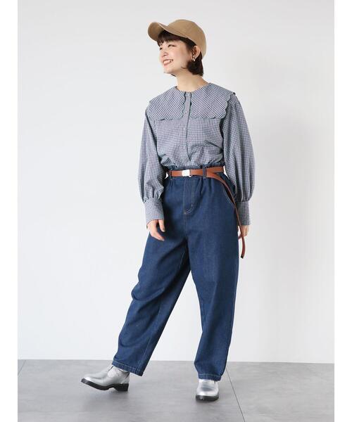 ehka sopo（エヘカソポ）の「エコレザーガチャベルト（ベルト・レディース・ブラウン/ブラック・F）」の6枚目の写真