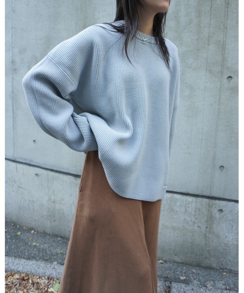 ENCIRCLE（エンサークル）の「【ENCIRCLE/エンサークル】Cindy/シンディ（セーター）（ニット/セーター・レディース・ライトグレー/ライム/ブラック・FREE）」の14枚目の写真