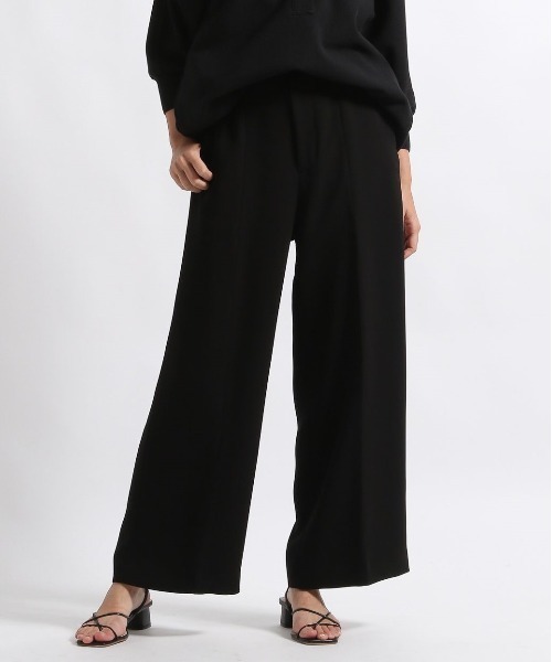 STERNBERG(スタンバーグ)の「STERNBERG/ダブルクロスストレートパンツ/991255(その他パンツ・レディース・オフホワイト/ブラック・LARGE/MEDIUM)」の1枚目の写真