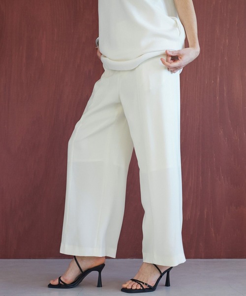 STERNBERG(スタンバーグ)の「STERNBERG/ダブルクロスストレートパンツ/991255(その他パンツ・レディース・オフホワイト/ブラック・LARGE/MEDIUM)」の7枚目の写真