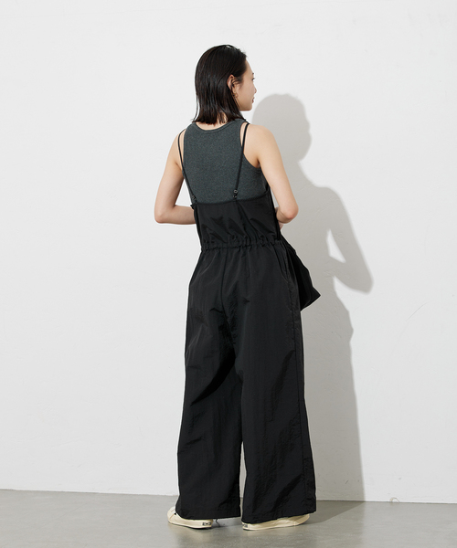 JOURNAL STANDARD(ジャーナルスタンダード)の「タスランウェザーユーティリティサロペット(サロペット/オーバーオール・レディース・ブラック/アイボリー・FREE)」の5枚目の写真