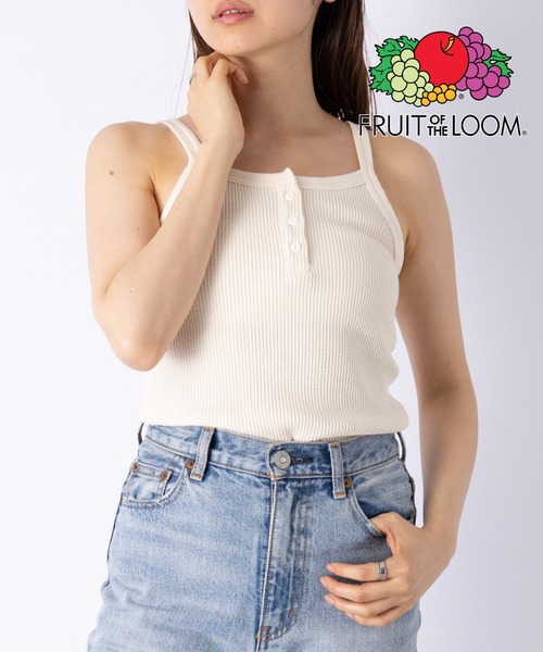 FRUIT OF THE LOOM(フルーツオブザルーム)の「【FRUIT OF THE LOOM】サーマルキャミソール※(キャミソール・レディース・ブラック/グレー/オフホワイト/オレンジ・S/M/L)」の5枚目の写真