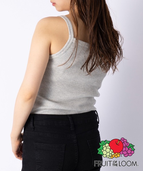 FRUIT OF THE LOOM(フルーツオブザルーム)の「【FRUIT OF THE LOOM】サーマルキャミソール※(キャミソール・レディース・ブラック/グレー/オフホワイト/オレンジ・S/M/L)」の13枚目の写真