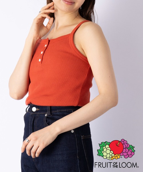 FRUIT OF THE LOOM(フルーツオブザルーム)の「【FRUIT OF THE LOOM】サーマルキャミソール※(キャミソール・レディース・ブラック/グレー/オフホワイト/オレンジ・S/M/L)」の15枚目の写真
