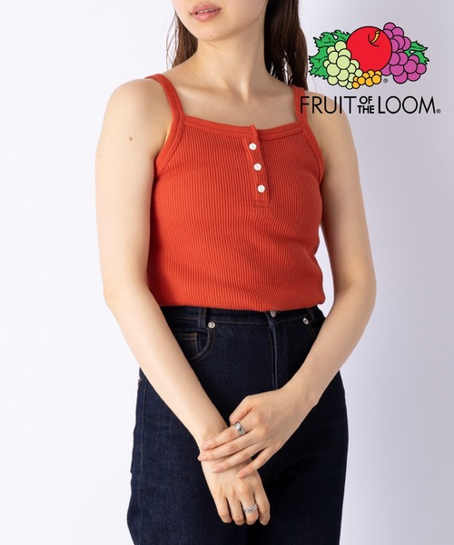 FRUIT OF THE LOOM(フルーツオブザルーム)の「【FRUIT OF THE LOOM】サーマルキャミソール※(キャミソール・レディース・ブラック/グレー/オフホワイト/オレンジ・S/M/L)」の17枚目の写真