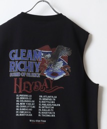 POWER TO THE PEOPLE/パワートゥザピープル ヴィンテージ古着ライク フロント バックプリント ノースリーブTシャツ レディース メンズ トップス
