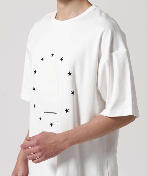 BEAVER(ビーバー)の「B omnivore/ビーオムニボー STAR S/S Tee(Tシャツ/カットソー・メンズ・ホワイト/ブラック・L/M)」の11枚目の写真