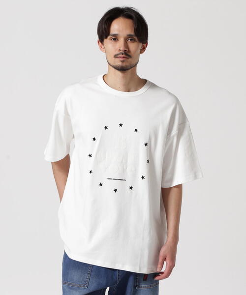 BEAVER(ビーバー)の「B omnivore/ビーオムニボー STAR S/S Tee(Tシャツ/カットソー・メンズ・ホワイト/ブラック・L/M)」の1枚目の写真