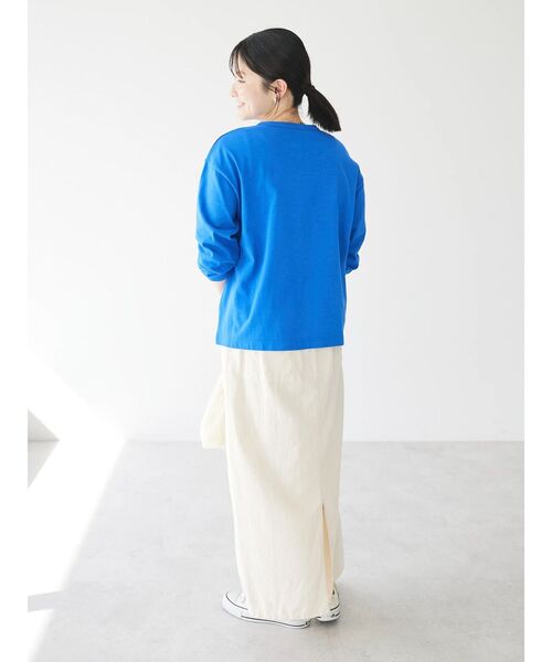 CRAFT STANDARD BOUTIQUE(クラフトスタンダードブティック)の「ヴィンテージ風天竺 パール釦クルーカーデL/S(カーディガン/ボレロ・レディース・オフホワイト/レッド/ブルー/グレー/ブラック・FREE)」の20枚目の写真