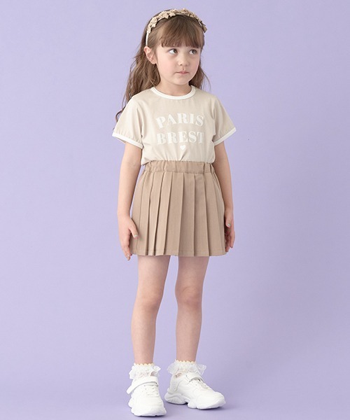 Lycee mine（リセマイン）の「プリーツラップスカパン（その他パンツ・キッズ・ピンク/ベージュ/ブラック/ブルーグレー・130cm/120cm/110cm/100cm/150cm/140cm）」の20枚目の写真