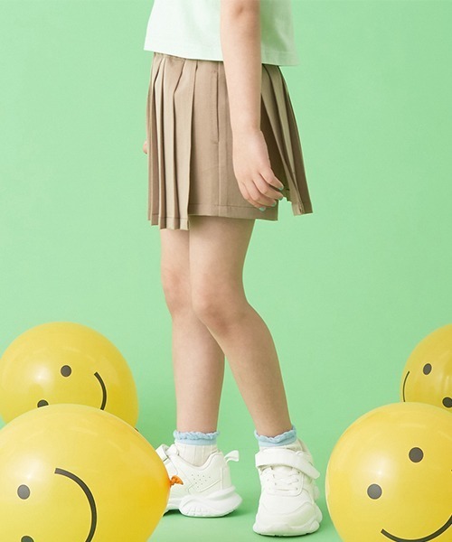 Lycee mine（リセマイン）の「プリーツラップスカパン（その他パンツ・キッズ・ピンク/ベージュ/ブラック/ブルーグレー・130cm/120cm/110cm/100cm/150cm/140cm）」の22枚目の写真