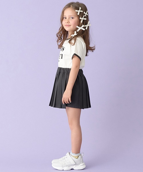 Lycee mine（リセマイン）の「プリーツラップスカパン（その他パンツ・キッズ・ピンク/ベージュ/ブラック/ブルーグレー・130cm/120cm/110cm/100cm/150cm/140cm）」の12枚目の写真