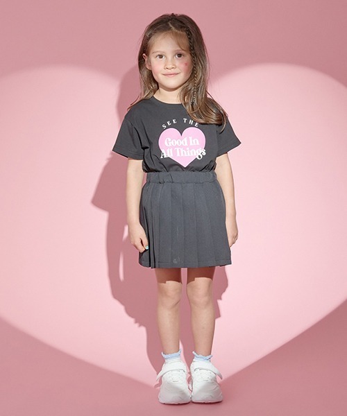 Lycee mine（リセマイン）の「プリーツラップスカパン（その他パンツ・キッズ・ピンク/ベージュ/ブラック/ブルーグレー・130cm/120cm/110cm/100cm/150cm/140cm）」の13枚目の写真