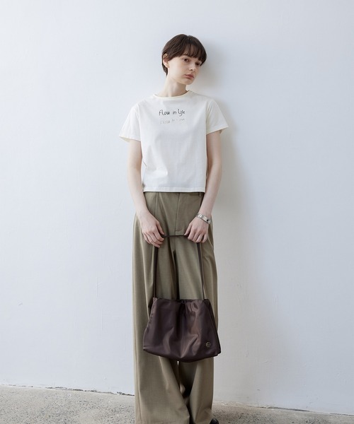 【セール】【tageechita】Slogan コットンＴシャツ（Tシャツ/カットソー）｜tageechita（タジチタ）