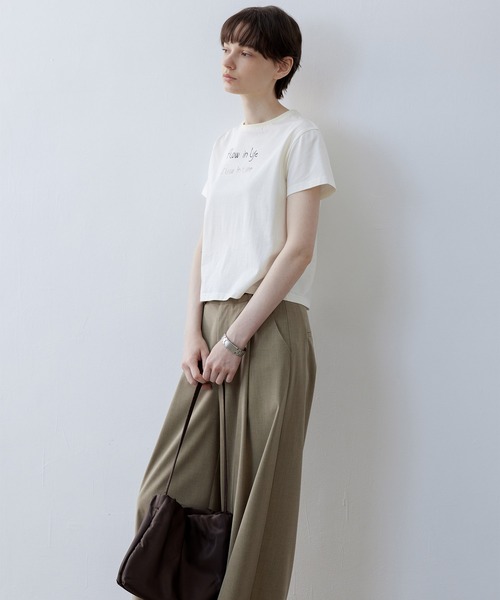 【セール】【tageechita】Slogan コットンＴシャツ（Tシャツ/カットソー）｜tageechita（タジチタ）