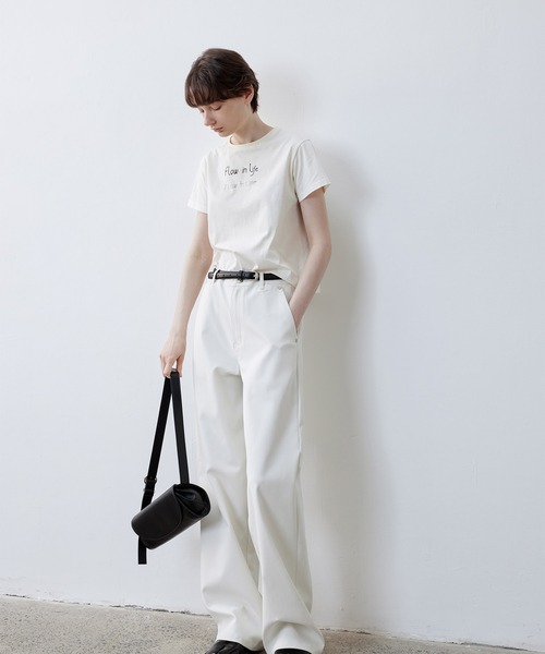 【セール】【tageechita】Slogan コットンＴシャツ（Tシャツ/カットソー）｜tageechita（タジチタ）