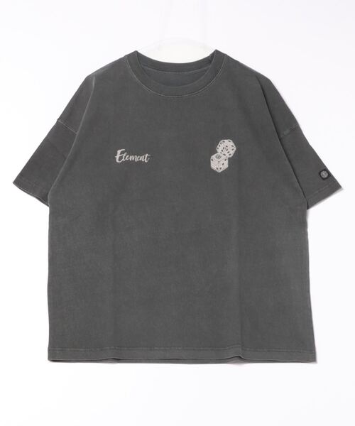 ELEMENT（エレメント）の「ELEMENT メンズ DICE SS Ｔシャツ 【2024年春夏モデル】/エレメント半袖ロゴTシャツ（Tシャツ/カットソー・メンズ・スミクロ/ホワイト/グリーン/オレンジ/ブラック・X-LARGE/LARGE/MEDIUM）」の4枚目の写真