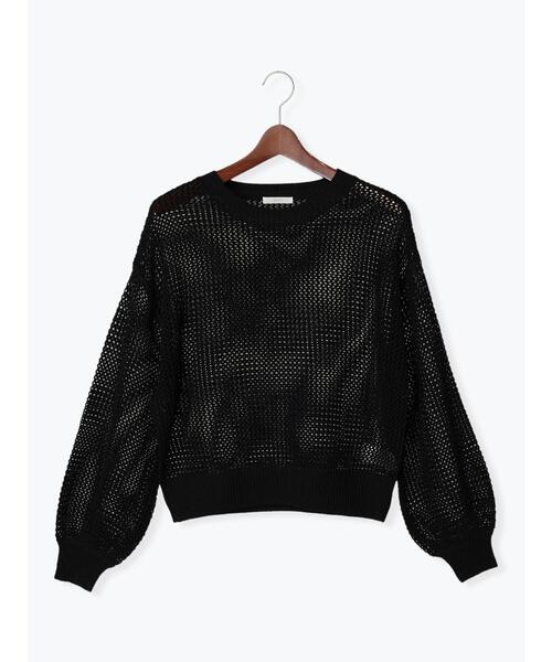 Te chichi（テチチ）の「メッシュニット（ニット/セーター・レディース・オフホワイト/ベージュ/ブラック・F）」の18枚目の写真