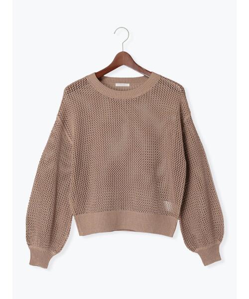 Te chichi（テチチ）の「メッシュニット（ニット/セーター・レディース・オフホワイト/ベージュ/ブラック・F）」の19枚目の写真