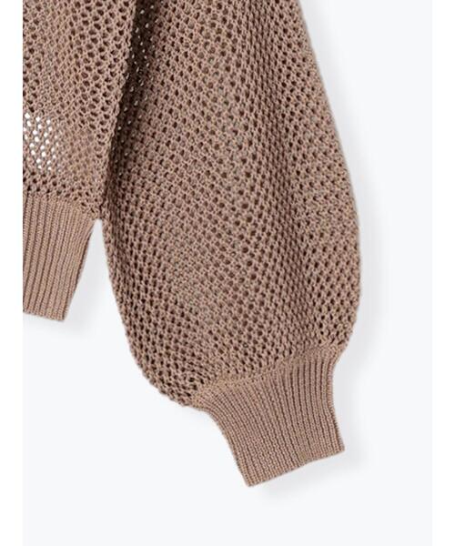 Te chichi（テチチ）の「メッシュニット（ニット/セーター・レディース・オフホワイト/ベージュ/ブラック・F）」の22枚目の写真