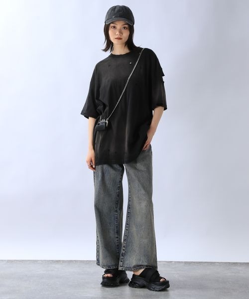 JEANASIS（ジーナシス）の「ウォッシュドクラッシュCAP/110740（キャップ・レディース・ブラック系その他/ベージュ系その他・FREE）」の12枚目の写真