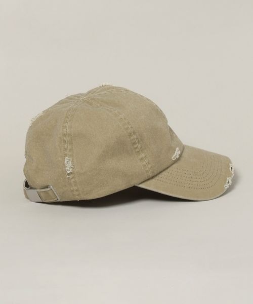 JEANASIS（ジーナシス）の「ウォッシュドクラッシュCAP/110740（キャップ・レディース・ブラック系その他/ベージュ系その他・FREE）」の8枚目の写真