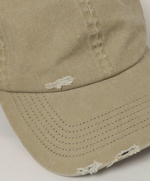 JEANASIS（ジーナシス）の「ウォッシュドクラッシュCAP/110740（キャップ・レディース・ブラック系その他/ベージュ系その他・FREE）」の9枚目の写真