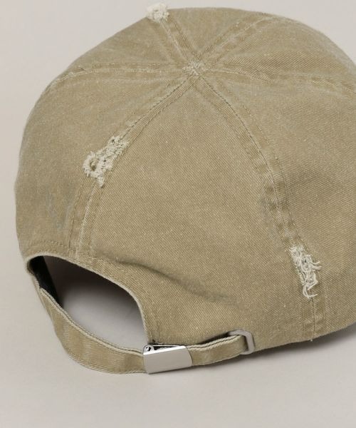 JEANASIS（ジーナシス）の「ウォッシュドクラッシュCAP/110740（キャップ・レディース・ブラック系その他/ベージュ系その他・FREE）」の11枚目の写真