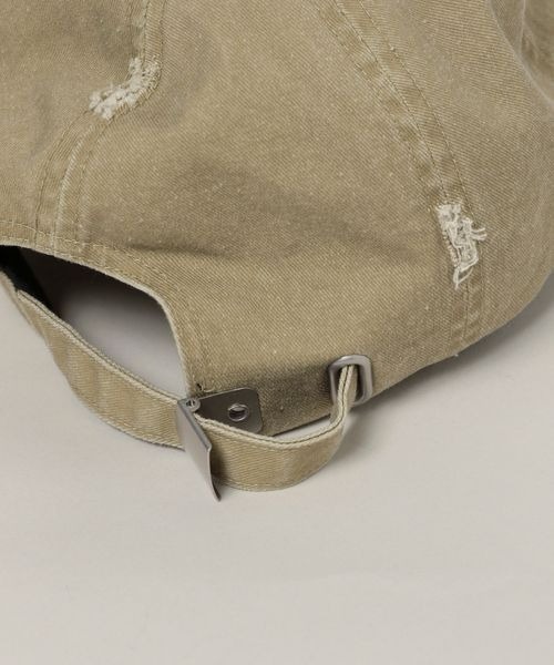 JEANASIS（ジーナシス）の「ウォッシュドクラッシュCAP/110740（キャップ・レディース・ブラック系その他/ベージュ系その他・FREE）」の3枚目の写真