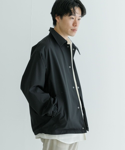 URBAN RESEARCH（アーバンリサーチ）の「WASHABLEウールコーチジャケット（その他アウター・メンズ・ブラック/ブルー・MEDIUM/LARGE）」の2枚目の写真