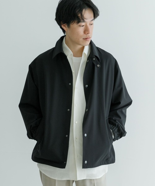 URBAN RESEARCH（アーバンリサーチ）の「WASHABLEウールコーチジャケット（その他アウター・メンズ・ブラック/ブルー・MEDIUM/LARGE）」の4枚目の写真