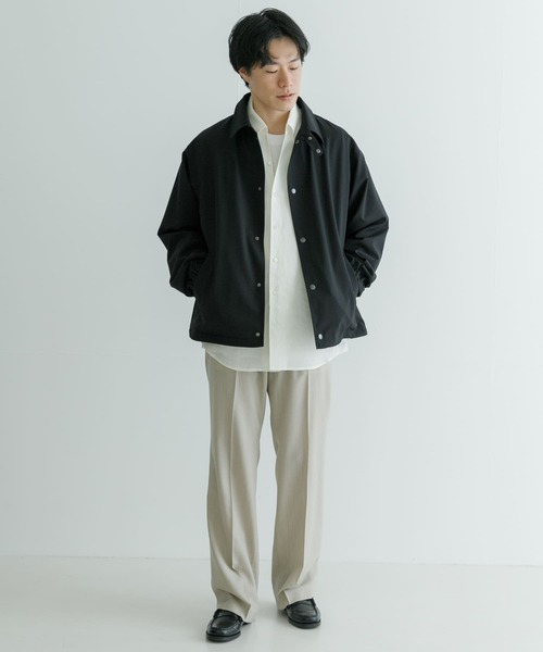 URBAN RESEARCH（アーバンリサーチ）の「WASHABLEウールコーチジャケット（その他アウター・メンズ・ブラック/ブルー・MEDIUM/LARGE）」の6枚目の写真