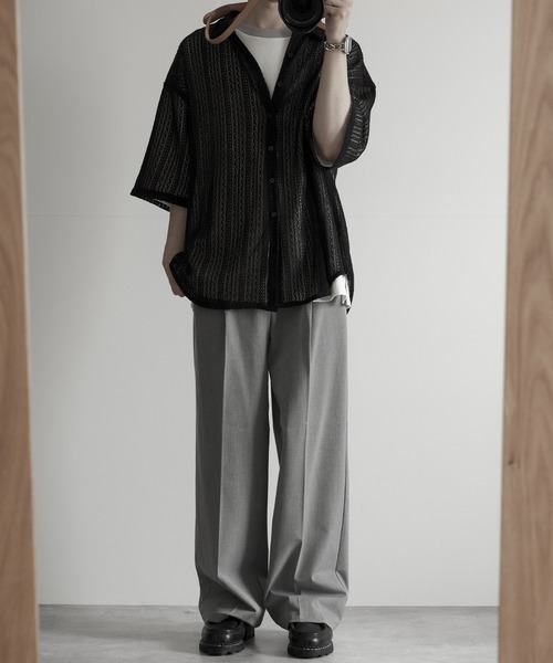 RUUBON（ルーボン）の「【RUUBON】cotton punch ringer Tee / コットンポンチリンガーT（Tシャツ/カットソー・メンズ・サックスブルー/ホワイト・L/M/S）」の19枚目の写真