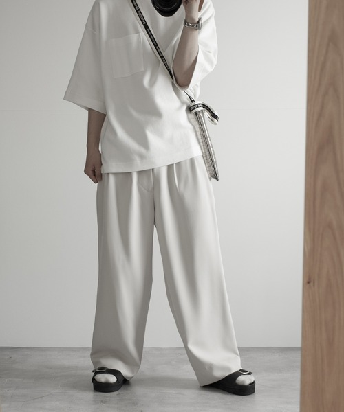 RUUBON（ルーボン）の「【RUUBON】cotton punch ringer Tee / コットンポンチリンガーT（Tシャツ/カットソー・メンズ・サックスブルー/ホワイト・L/M/S）」の10枚目の写真