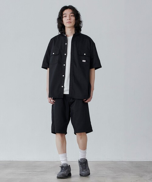 SMITH'S(スミス)の「SMITHS(スミス)別注バンドカラーワークシャツ(シャツ/ブラウス・メンズ・ブラック/その他1・XL/L/M/S)」の5枚目の写真