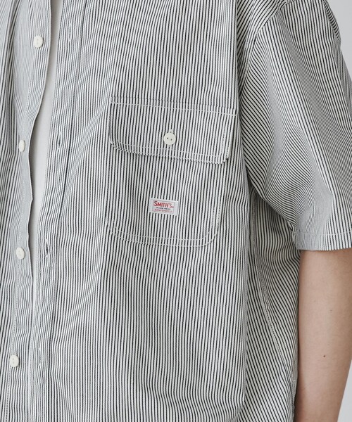 SMITH'S(スミス)の「SMITHS(スミス)別注バンドカラーワークシャツ(シャツ/ブラウス・メンズ・ブラック/その他1・XL/L/M/S)」の10枚目の写真