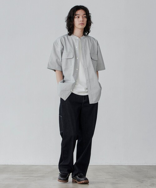 セール】SMITHS（スミス）別注バンドカラーワークシャツ（シャツ