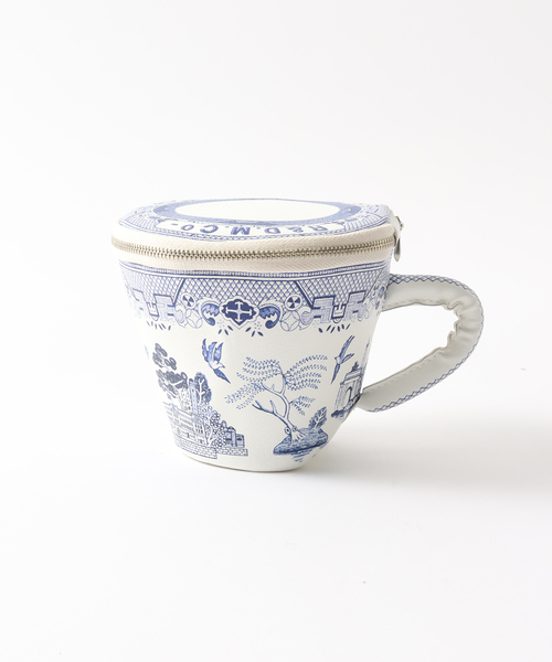 journal standard Furniture (ジャーナルスタンダードファニチャー)の「【R&D.M.Co/オールドマンズテイラー】 TEA CUP POUCH ポーチ(クラッチバッグ・レディース・ブルー系その他・FREE)」の1枚目の写真