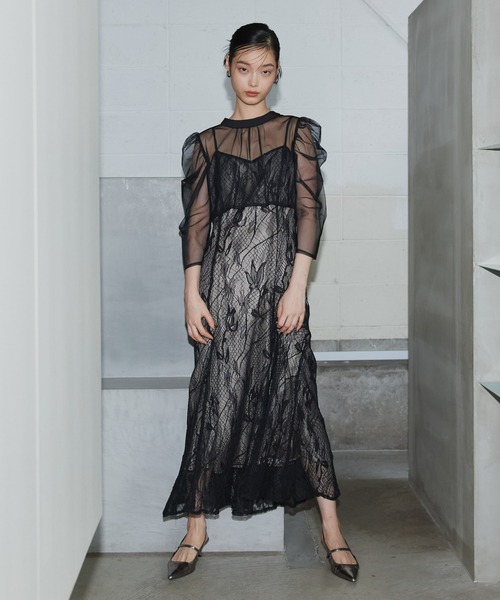 ANDRESD(アンドレスド)の「メニーウェイヴィンテージドレス / many way vintage dress(ドレス・レディース・チャコール/ブラウン/ベージュ/ブラック・S/M/L)」の9枚目の写真