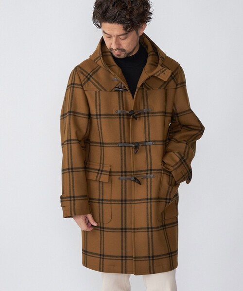 SHIPS ブラウンダッフルコート SHIPS ファーダッフルコート ブラウン