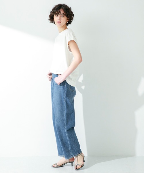 URBAN RESEARCH Sonny Label（アーバンリサーチサニーレーベル）の「『UR TECH ひやサラクール』フレンチスリーブTシャツ（Tシャツ/カットソー・レディース・ピンク/ライトベージュ/ブラック/オフホワイト・FREE）」の10枚目の写真