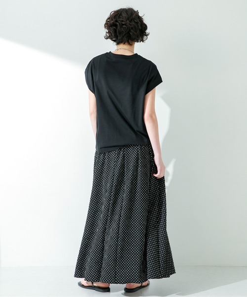 URBAN RESEARCH Sonny Label（アーバンリサーチサニーレーベル）の「『UR TECH ひやサラクール』フレンチスリーブTシャツ（Tシャツ/カットソー・レディース・ピンク/ライトベージュ/ブラック/オフホワイト・FREE）」の19枚目の写真