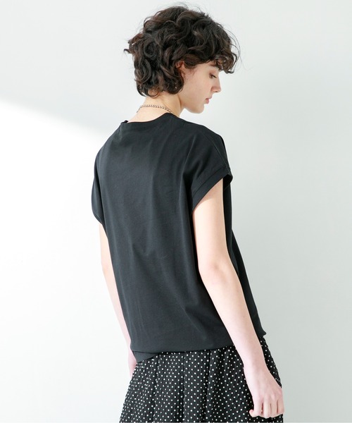 URBAN RESEARCH Sonny Label（アーバンリサーチサニーレーベル）の「『UR TECH ひやサラクール』フレンチスリーブTシャツ（Tシャツ/カットソー・レディース・ピンク/ライトベージュ/ブラック/オフホワイト・FREE）」の15枚目の写真