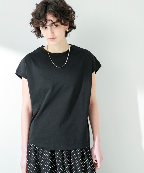 URBAN RESEARCH Sonny Label（アーバンリサーチサニーレーベル）の「『UR TECH ひやサラクール』フレンチスリーブTシャツ（Tシャツ/カットソー・レディース・ピンク/ライトベージュ/ブラック/オフホワイト・FREE）」の14枚目の写真