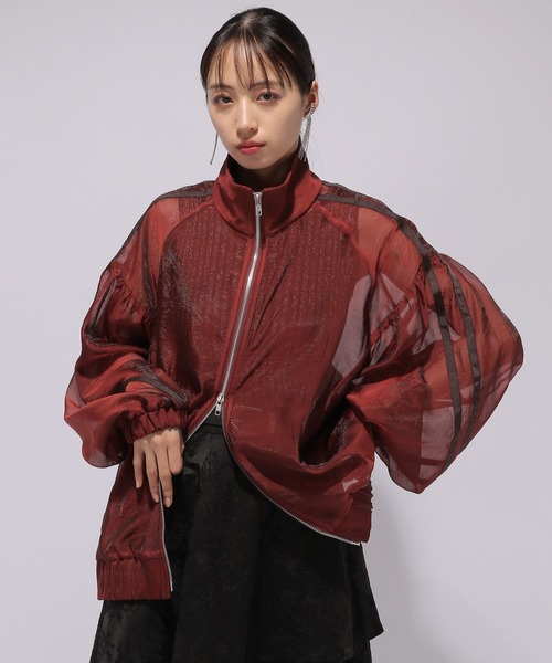 HARE（ハレ）の「シアージャージブルゾン(HARE)（ブルゾン・レディース・ブラック/オレンジ・FREE）」の4枚目の写真