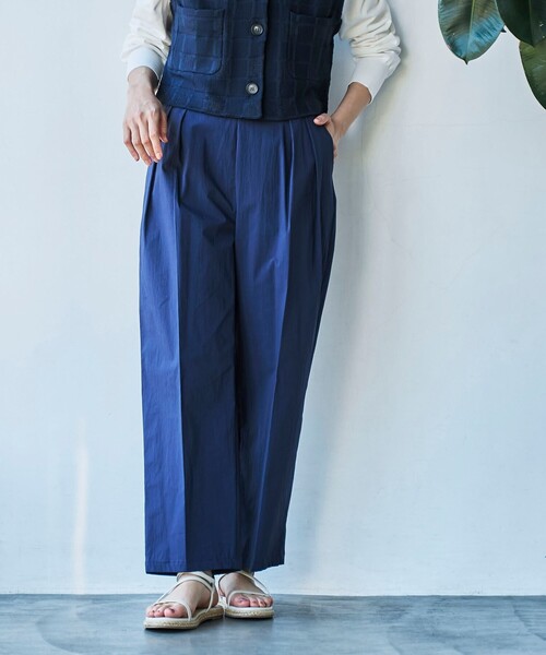 coen(コーエン)の「【RONEL】ナイロンタックワイドパンツ(その他パンツ・レディース・ライトグレー/オリーブ/ネイビー・L/M/S)」の16枚目の写真