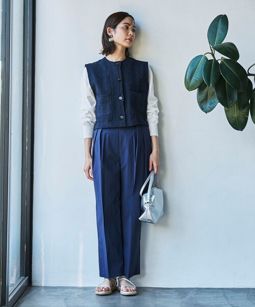 coen(コーエン)の「【RONEL】ナイロンタックワイドパンツ(その他パンツ・レディース・ライトグレー/オリーブ/ネイビー・L/M/S)」の19枚目の写真