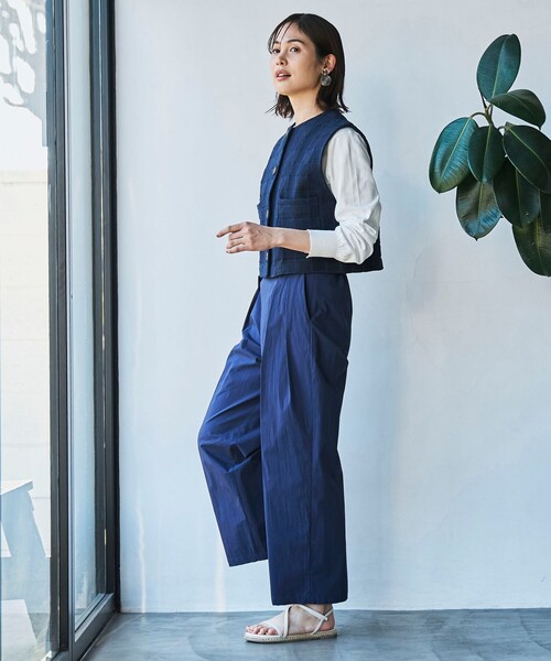 coen(コーエン)の「【RONEL】ナイロンタックワイドパンツ(その他パンツ・レディース・ライトグレー/オリーブ/ネイビー・L/M/S)」の20枚目の写真
